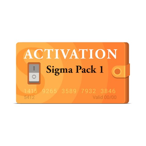 Активация Pack 1 для Sigma