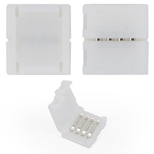 Прямий 4 контактний конектор для з'єднання RGB світлодіодних стрічок SMD5050