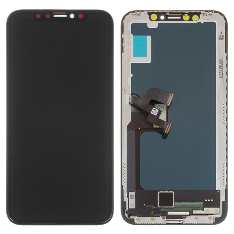 Дисплей для iPhone X, чорний, з рамкою, Copy, Tianma, TFT 