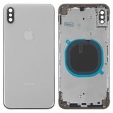 Корпус для iPhone XS Max, білий, з тримачем SIM-карти, з боковими кнопками