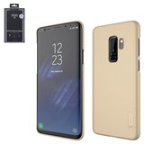 Чохол Nillkin Super Frosted Shield для Samsung G965 Galaxy S9 Plus, золотистий, матовий, з підставкою, пластик, #6902048153790