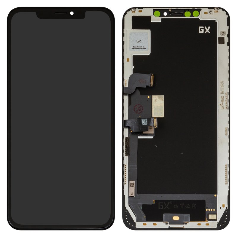 Дисплей для iPhone XS Max, чорний, з рамкою, High Copy, (OLED), GX OEM ...