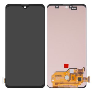 Дисплей для Samsung A515 Galaxy A51, черный, без рамки, High Copy, с широким ободком, OLED 