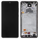 Дисплей для Samsung A725 Galaxy A72, A726 Galaxy A72 5G, чорний, з рамкою, Original (PRC)