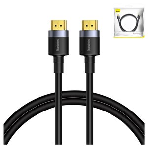 Кабель HDMI Baseus Cafule, HDMI, 2 м, чорний, #CADKLF F01
