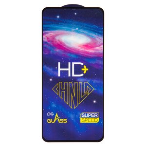Защитное стекло All Spares для Samsung A536 Galaxy A53 5G, 0,33 мм 9H, совместимо с чехлом, Full Glue, черный, cлой клея нанесен по всей поверхности, HD+
