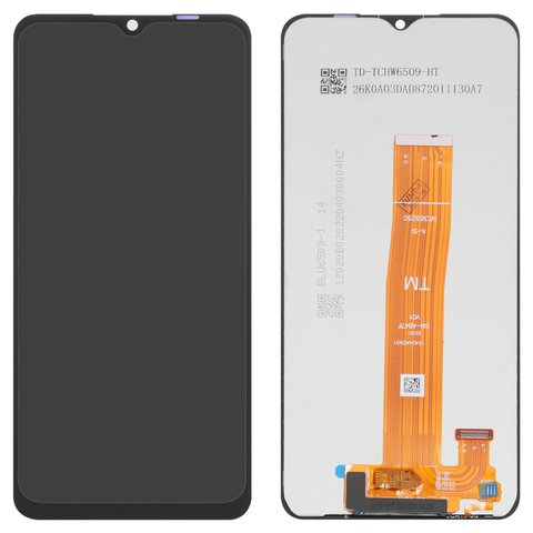 Дисплей для Samsung A047 Galaxy A04s, чорний, без рамки, Оригінал переклеєне скло , SM A047F V01
