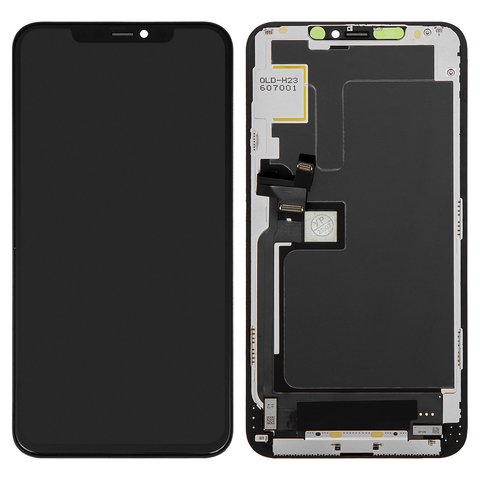 Дисплей для iPhone 11 Pro Max, чорний, з рамкою, Copy, TFT , ZY