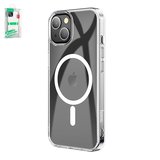 Чехол Hoco Magnetic airbag series для iPhone 15 Plus, ударопрочный, прозрачный, магнитный, пластик, MagSafe, #6942007605472