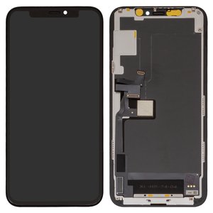 Дисплей для iPhone 11 Pro, черный, с рамкой, High Copy, без микросхемы, OLED , GW OEM hard