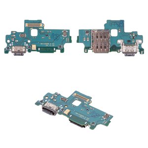 Шлейф для Samsung A366 Galaxy A36, конектора зарядки, з компонентами, Original PRC , плата зарядки
