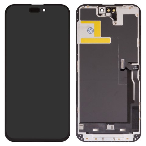 Дисплей для iPhone 14 Pro Max, черный, с рамкой, Copy, TFT , ZY, LTPS FHD