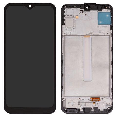 Дисплей для Samsung M346 Galaxy M34, черный, с рамкой, High Copy, с широким ободком, OLED 