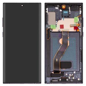 Дисплей для Samsung N975F Galaxy Note 10 Plus, черный, с рамкой, High Copy, OLED 