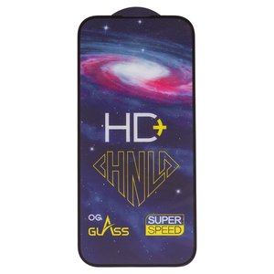 Защитное стекло HD+ для Apple iPhone 17, 0,33 мм 9H, совместимо с чехлом, Full Glue, черный