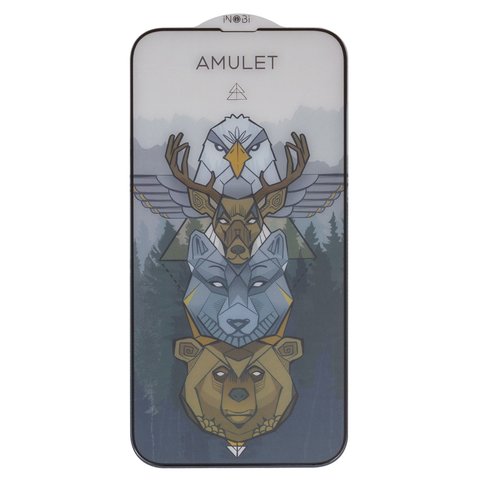 Защитное стекло iNobi Amulet для Apple iPhone 13 Pro Max, iPhone 14 Plus, Full Glue, Anti Static, без упаковки , черный