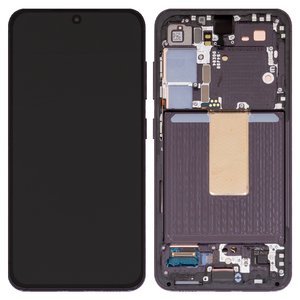 Дисплей для Samsung S911 Galaxy S23, черный, с рамкой, Original PRC 