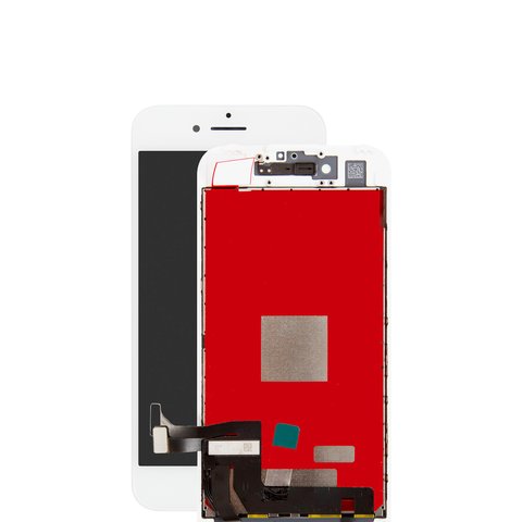 Pantalla LCD puede usarse con iPhone 7, blanco, con marco, PRC