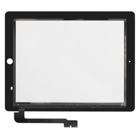 Touchscreen compatible with iPad 3, iPad 4, black 