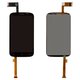 LCD compatible with HTC T328e Desire X, (black, without frame)