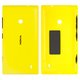 Housing Back Cover compatible with Nokia 520 Lumia, 525 Lumia, (yellow, with side button)