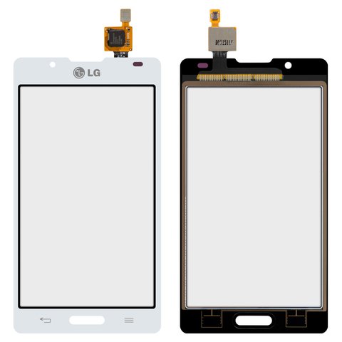 Touchscreen compatible with LG P710 Optimus L7 II, P713 Optimus L7 II, P714 Optimus L7X, white 