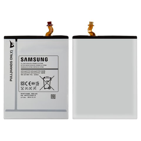 Battery EB BT115ABE EB BT111ABE compatible with Samsung T110 Galaxy Tab 3 Lite 7.0, Li ion, 3.8 V, 3600 mAh, Original PRC  