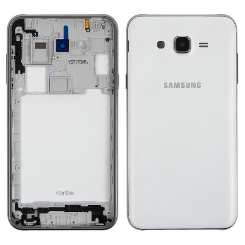 Housing compatible with Samsung J700H DS Galaxy J7, white 