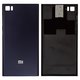Housing Back Cover compatible with Xiaomi Mi 3, (dark blue, with SIM card holder, with side button, TD-SCDMA)