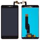 LCD compatible with Xiaomi Redmi Note 4X, (black, without frame, original (change glass) , glued touchscreen, Snapdragon, BV055FHM-N00-1909_R1.0)
