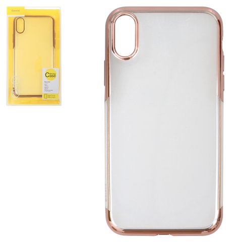Case Baseus compatible with iPhone XR, golden, transparent, silicone  #ARAPIPH61 MD0V