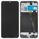LCD compatible with Samsung A105 Galaxy A10, (black, with frame, Original (PRC))