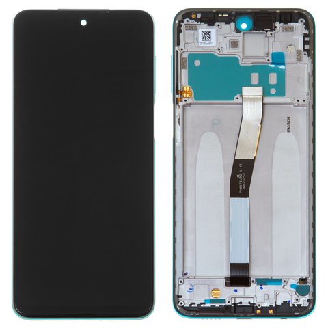 LCD compatible with Xiaomi Redmi Note 9 Pro, Redmi Note 9S, green, with frame, High Copy, M2003J6B2G, M2003J6A1G 