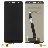 LCD compatible with Xiaomi Redmi 7A, (black, without logo, without frame, original (change glass) , MZB7995IN, M1903C3EG, M1903C3EH, M1903C3EI)