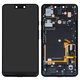LCD compatible with Google Pixel 3 XL, (black, with frame, Original (PRC))