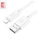 USB Cable Hoco X88, (USB type-A, Lightning, 100 cm, 2.4 A, white) #6931474783318