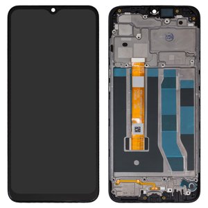 Pantalla LCD puede usarse con Oppo A31, negro, con marco, Original PRC , CPH2015, CPH2073, CPH2081, CPH2029, CPH203, FPC HTF065H019