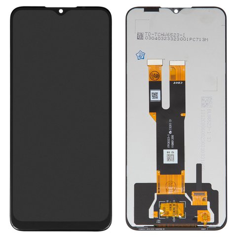 LCD compatible with Nokia C22, C32, black, without frame, High Copy 