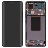 Pantalla LCD puede usarse con Xiaomi 12 Pro, negro, con marco, Original (PRC), 2201122C, 2201122G