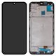 LCD compatible with Samsung A155 Galaxy A15, A156 Galaxy A15 5G, (black, with frame, High Copy, with wide edge, (OLED))