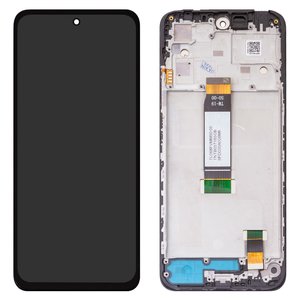 Pantalla LCD puede usarse con Xiaomi Poco M6 Pro 5G, Redmi 12, Redmi 12 5G, negro, con marco, Original PRC , tianma