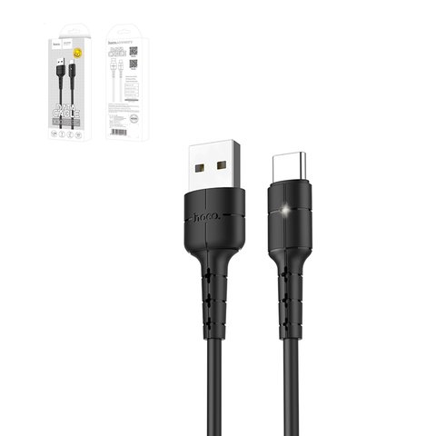 USB дата кабель Hoco X30, USB тип C, USB тип A, 120 см, 2 А, черный