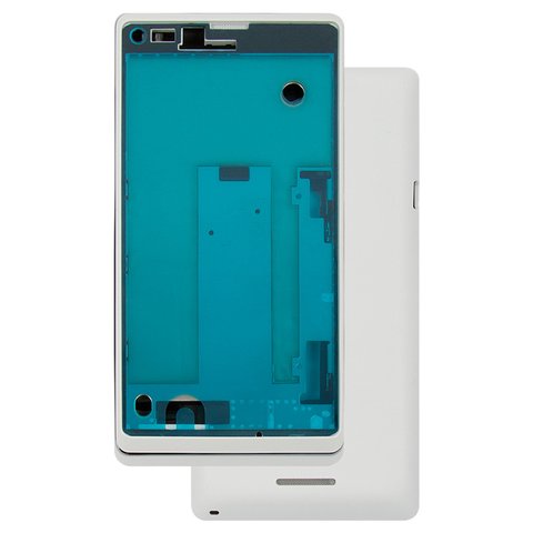 Housing compatible with Sony C2104 S36 Xperia L, C2105 S36h Xperia L, white 