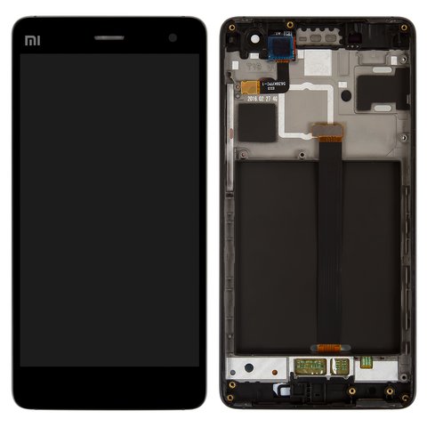LCD compatible with Xiaomi Mi 4, black, with frame, Original PRC  