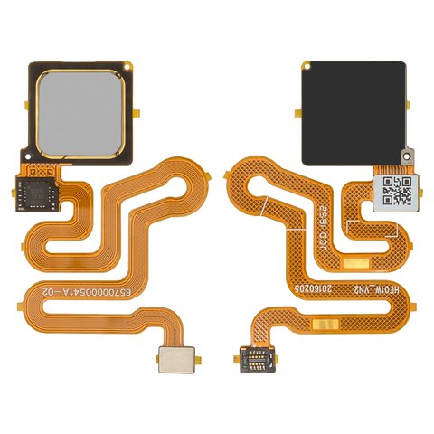 Flat Cable compatible with Huawei P9, for fingerprint recognition Touch ID , silver, mystic silver