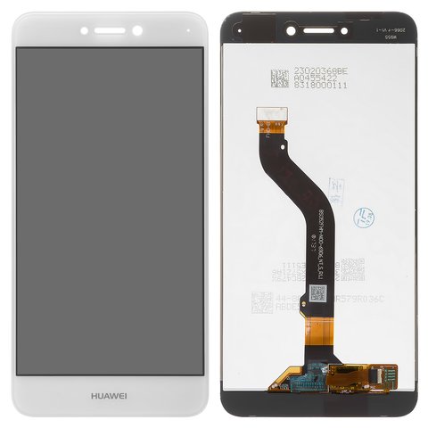 LCD compatible with Huawei GR3 2017 , Honor 8 Lite, Nova Lite 2016 , P8 Lite 2017 , P9 Lite 2017 , white, Logo Huawei, without frame, High Copy, PRA LA1, PRA LX2, PRA LX1, PRA LX3 
