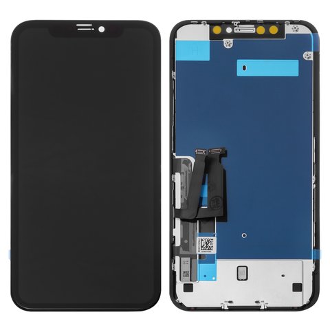 LCD compatible with iPhone XR, (black, with frame, AAA, with protective  screen for display, (TFT), YOUDA) - GsmServer