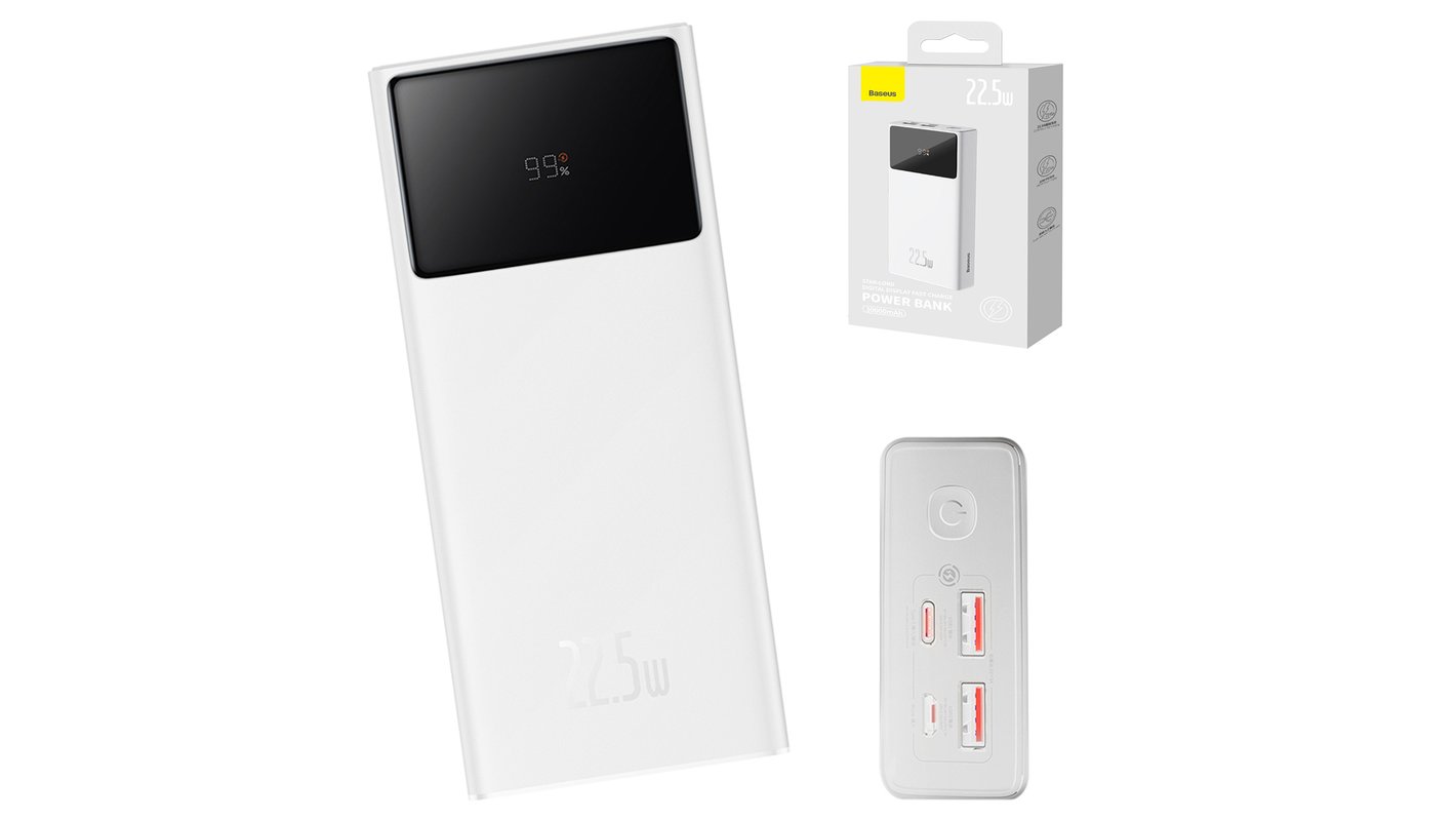 FEELLE POWER BANK 27000mAh Caricatore Portatile con 4 Uscita USB & Display  a EUR 36,99 - PicClick IT