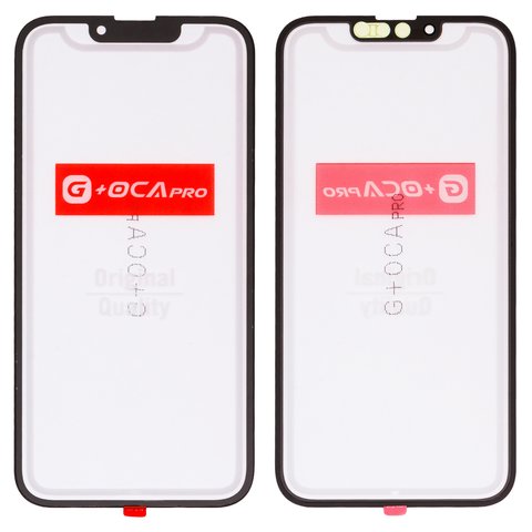 Housing Glass G+OCA PRO compatible with iPhone 13 Pro, with OCA film, black
