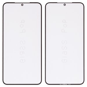 Housing Glass G+OCA PRO compatible with Samsung S916 Galaxy S23 Plus, with OCA film, black 
